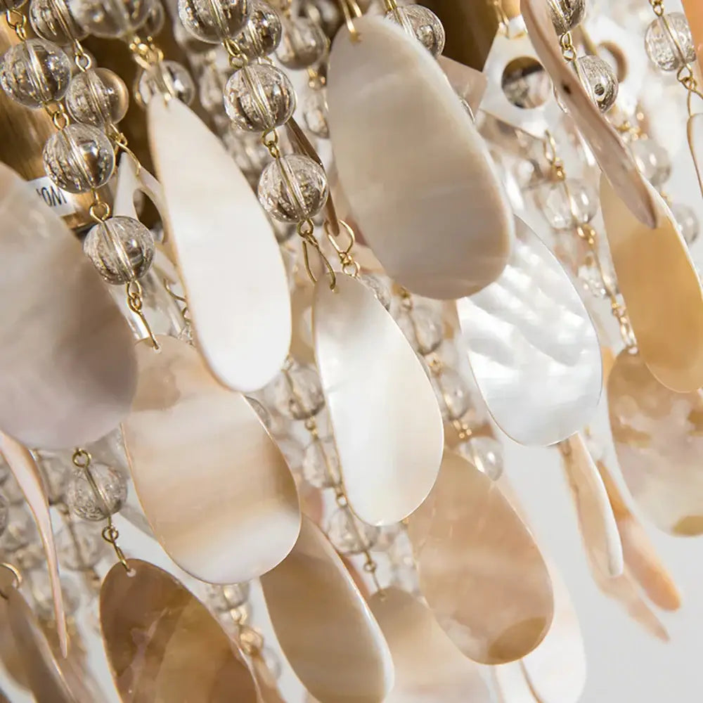 Amber Crystal LED Ceiling Lamp
