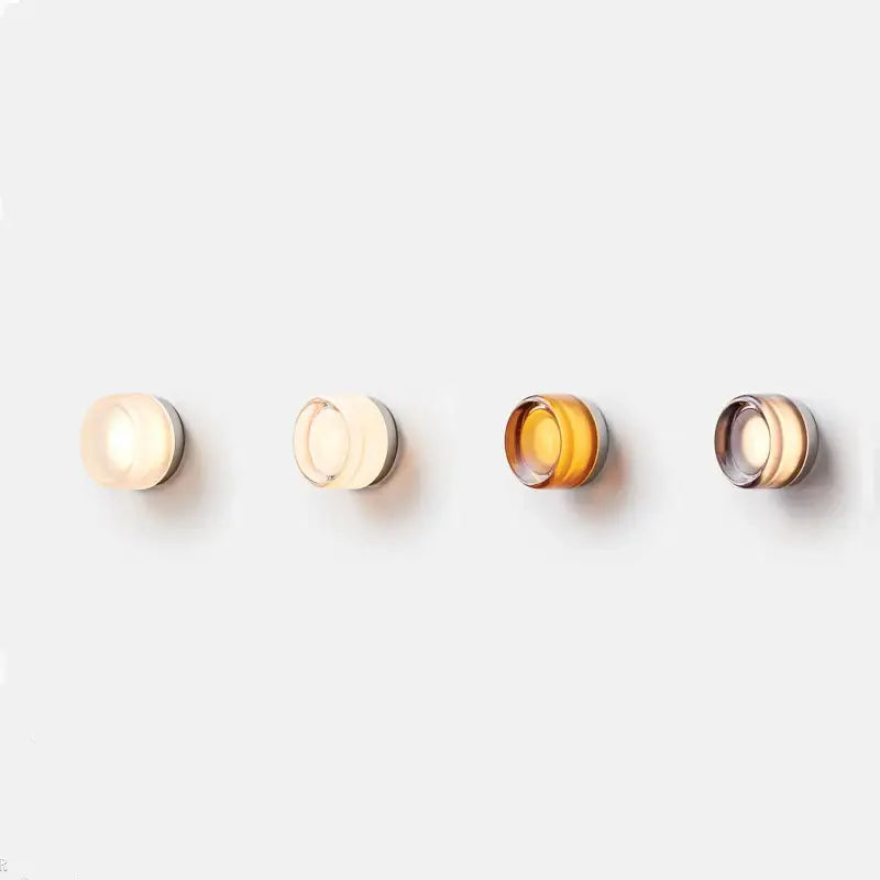 Amber Glass LED Wall Sconce