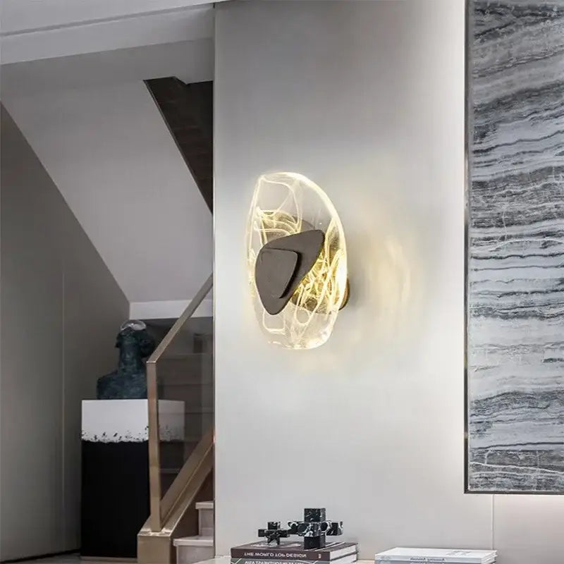 Amber Crystal Wall Lamp