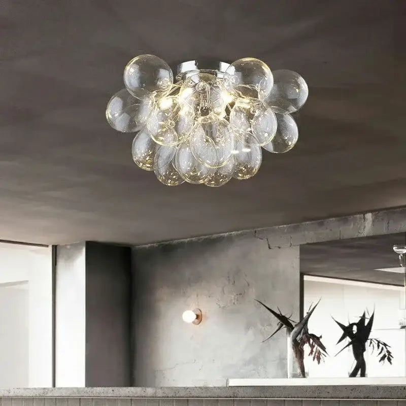 Amber LED Cluster Chandelier