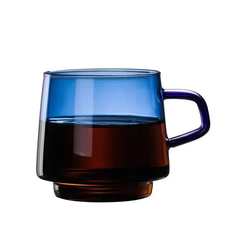 Amber Glass Coffee Mug 300ml Heat-Resistant