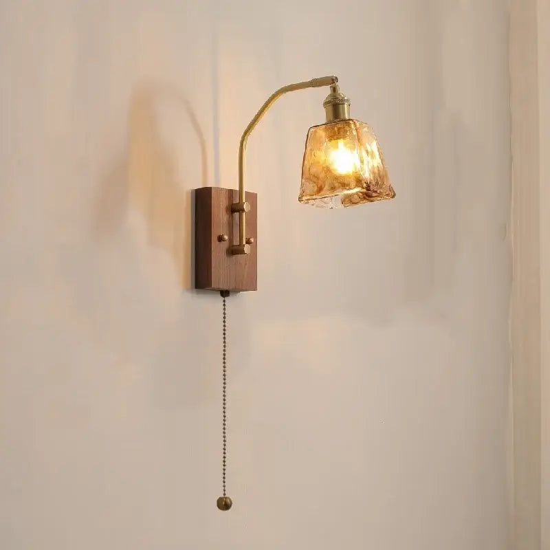 Amber Copper Wall Lamp