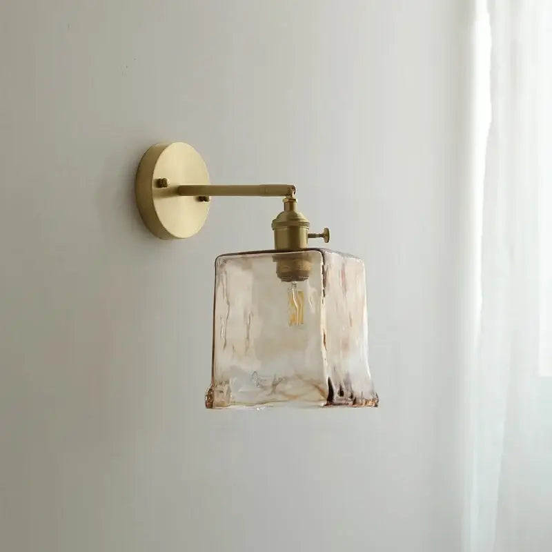 Amber Copper LED Sconce