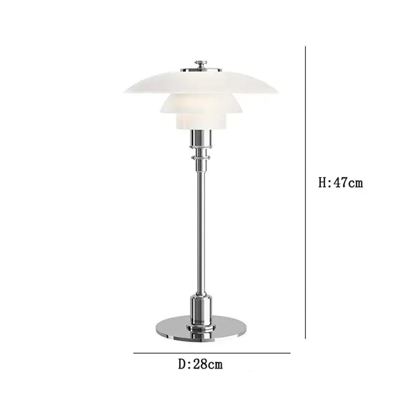 Amber Glass Table Lamp with Golden Brass Finish
