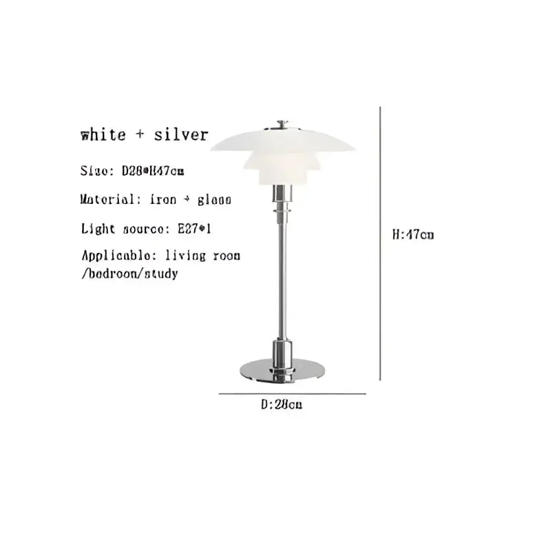 Amber Glass Table Lamp with Golden Brass Finish