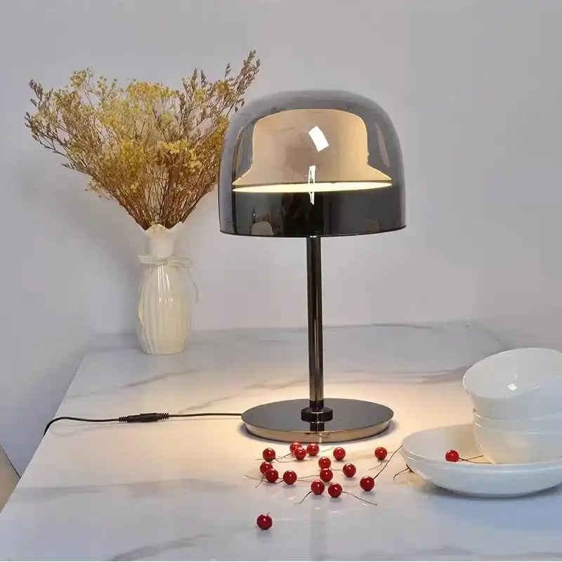 Amber Glass Dining Pendant
