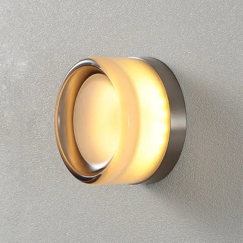 Amber Jelly Glass Sconce