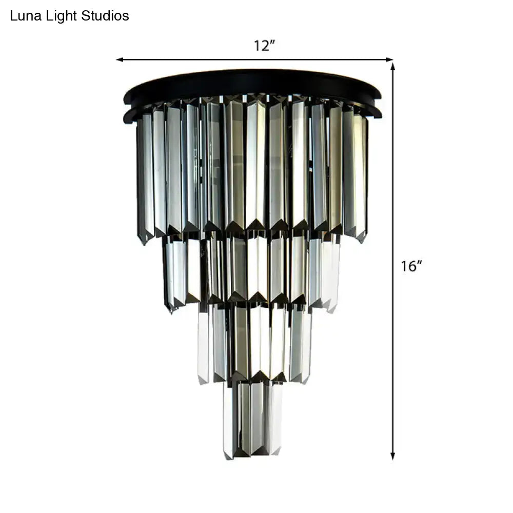 Amber Crystal Wall Sconce