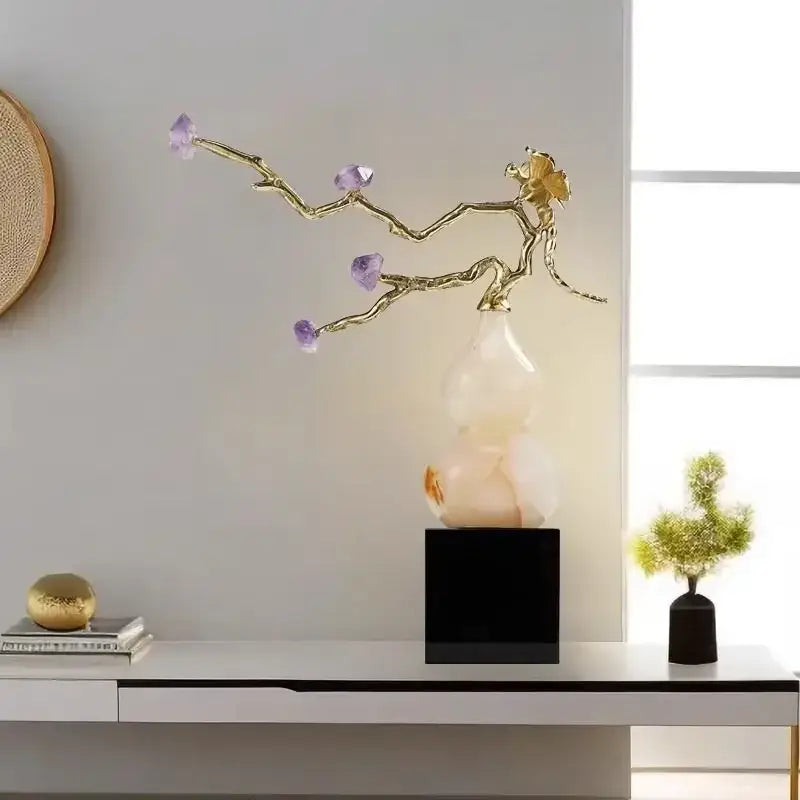 Crystal Jade Gourd Ornament