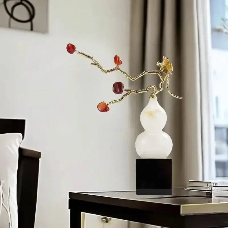 Crystal Jade Gourd Ornament
