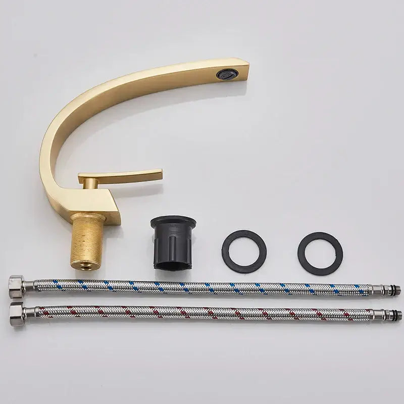 Gold Arched Basin Faucet