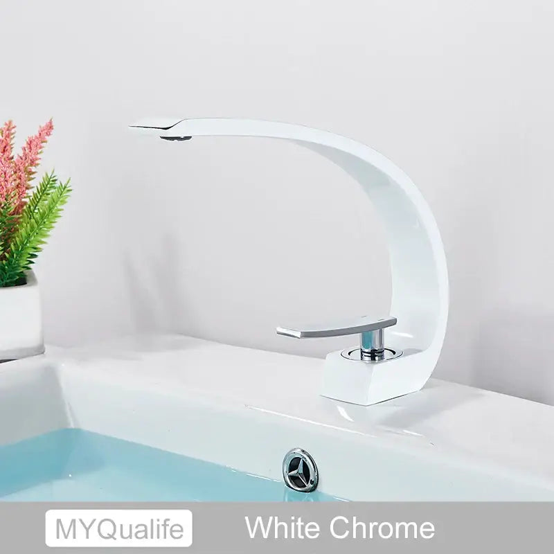 Gold Arched Basin Faucet