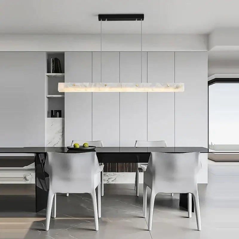 Marble Steel Dining Chandelier