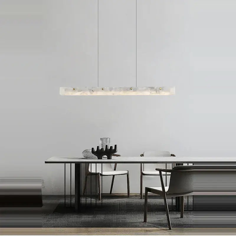 Marble Steel Dining Chandelier