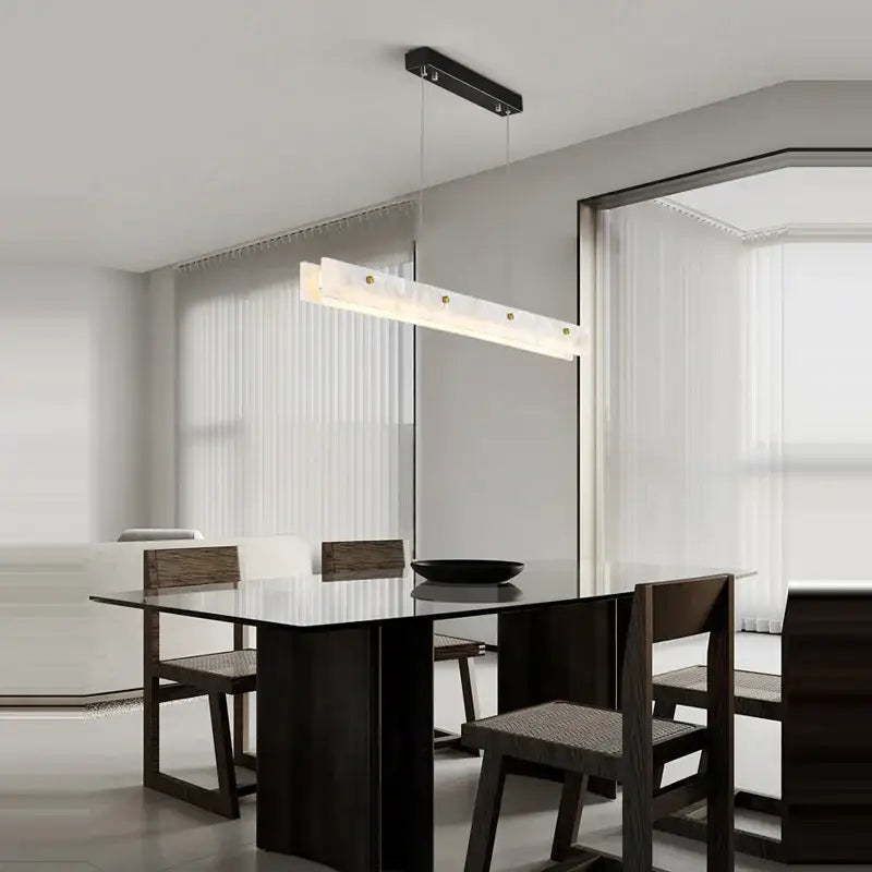 Marble Steel Dining Chandelier