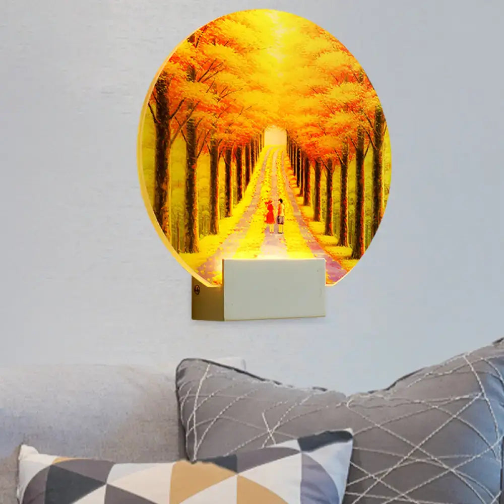 Acrylic Forest Wall Lamp
