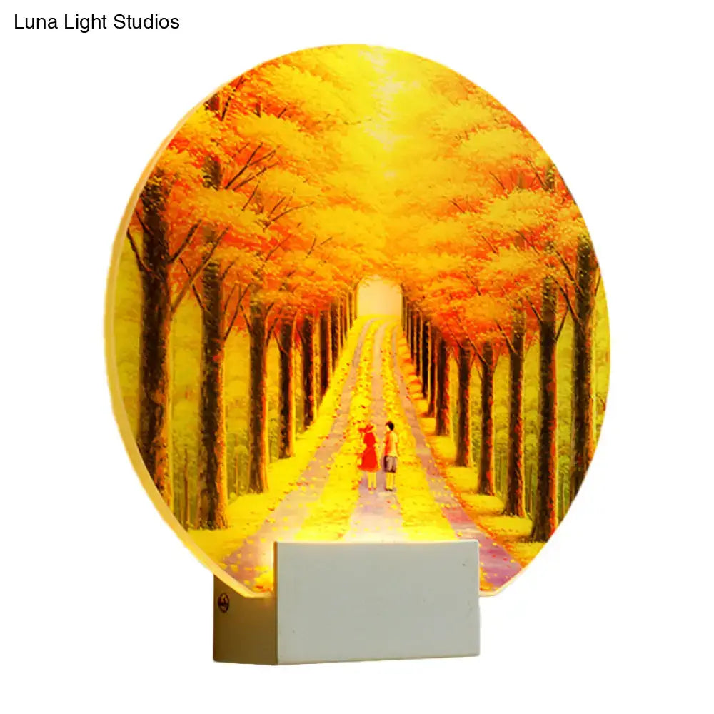 Acrylic Forest Wall Lamp