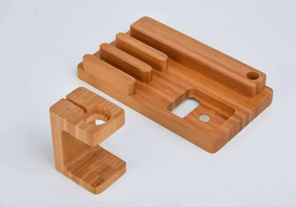 Bamboo Charging Lamp Stand