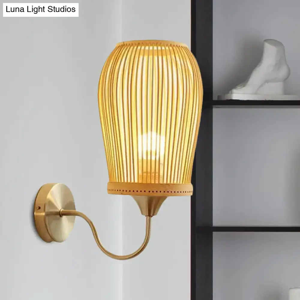 Bamboo Cage Wall Sconce
