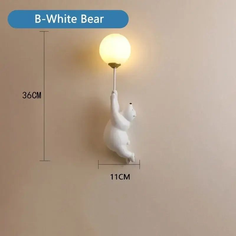 Pink Bear Wall Lamp