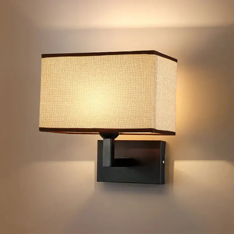 Beige Linen Wall Lamp