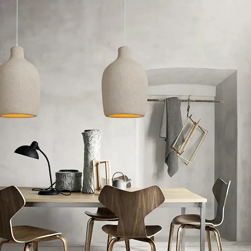 Beige Cement LED Chandelier