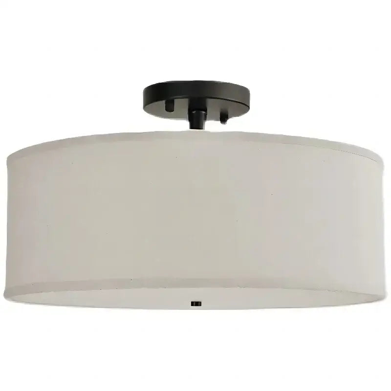 Beige Fabric Ceiling Light