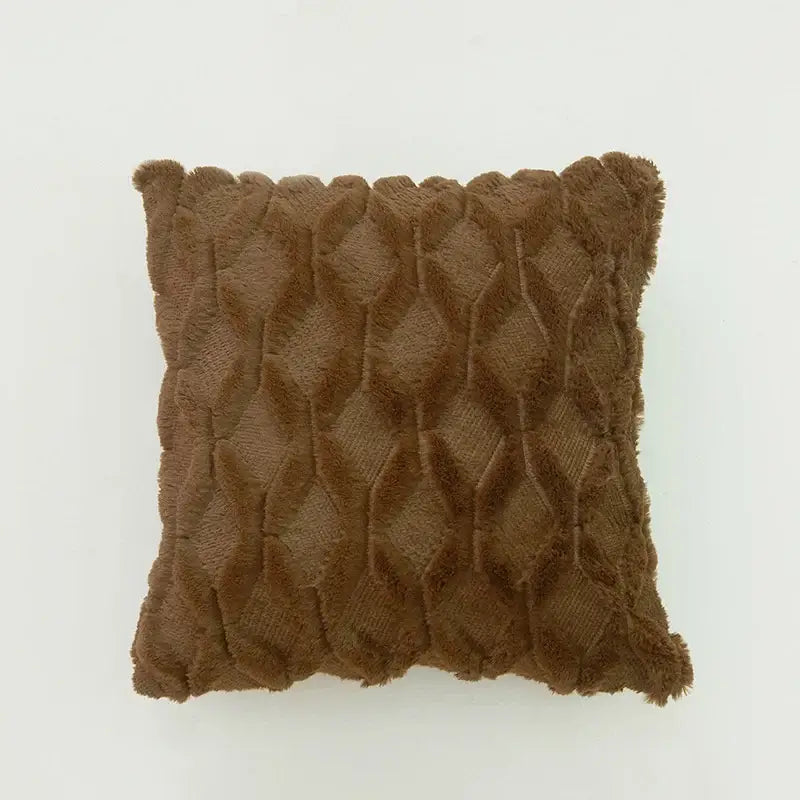 Beige Diamond Cushion Cover