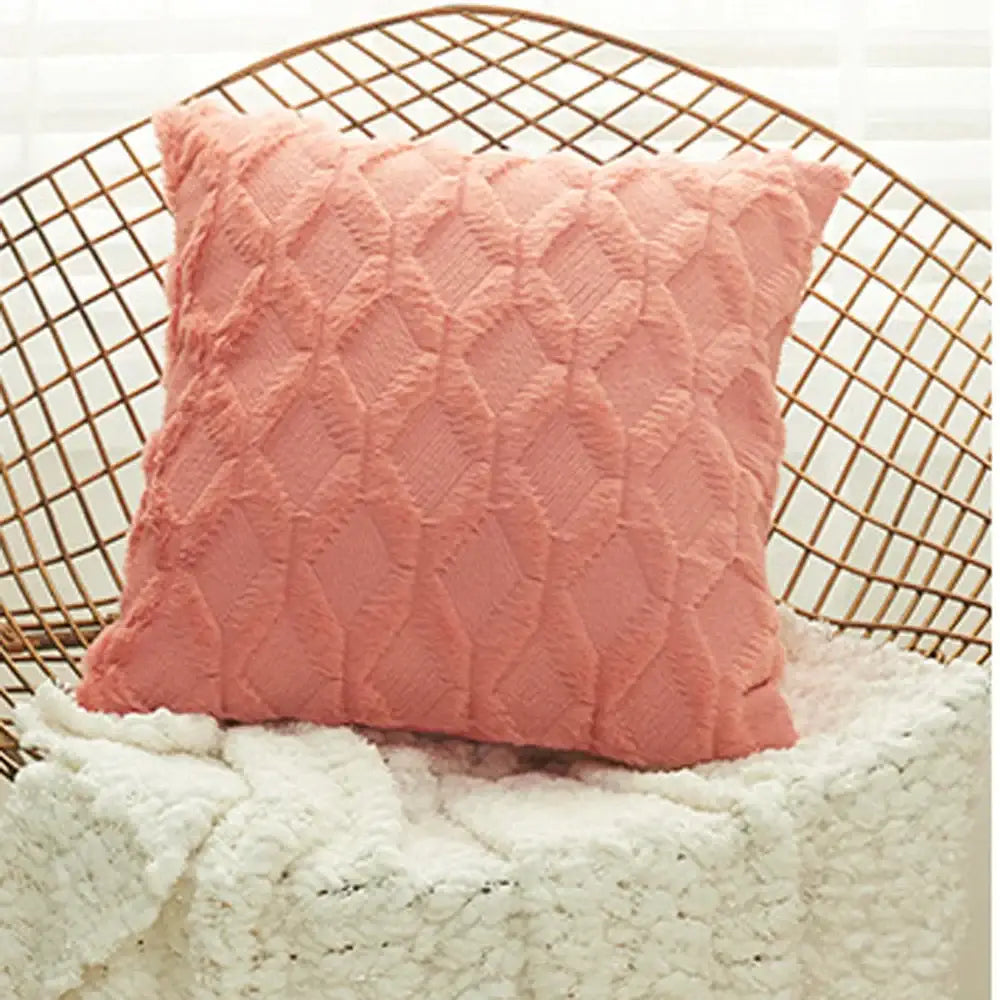 Beige Diamond Cushion Cover