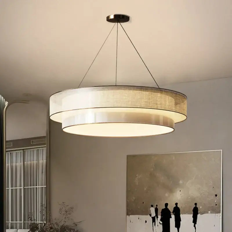 Beige LED Pendant Light