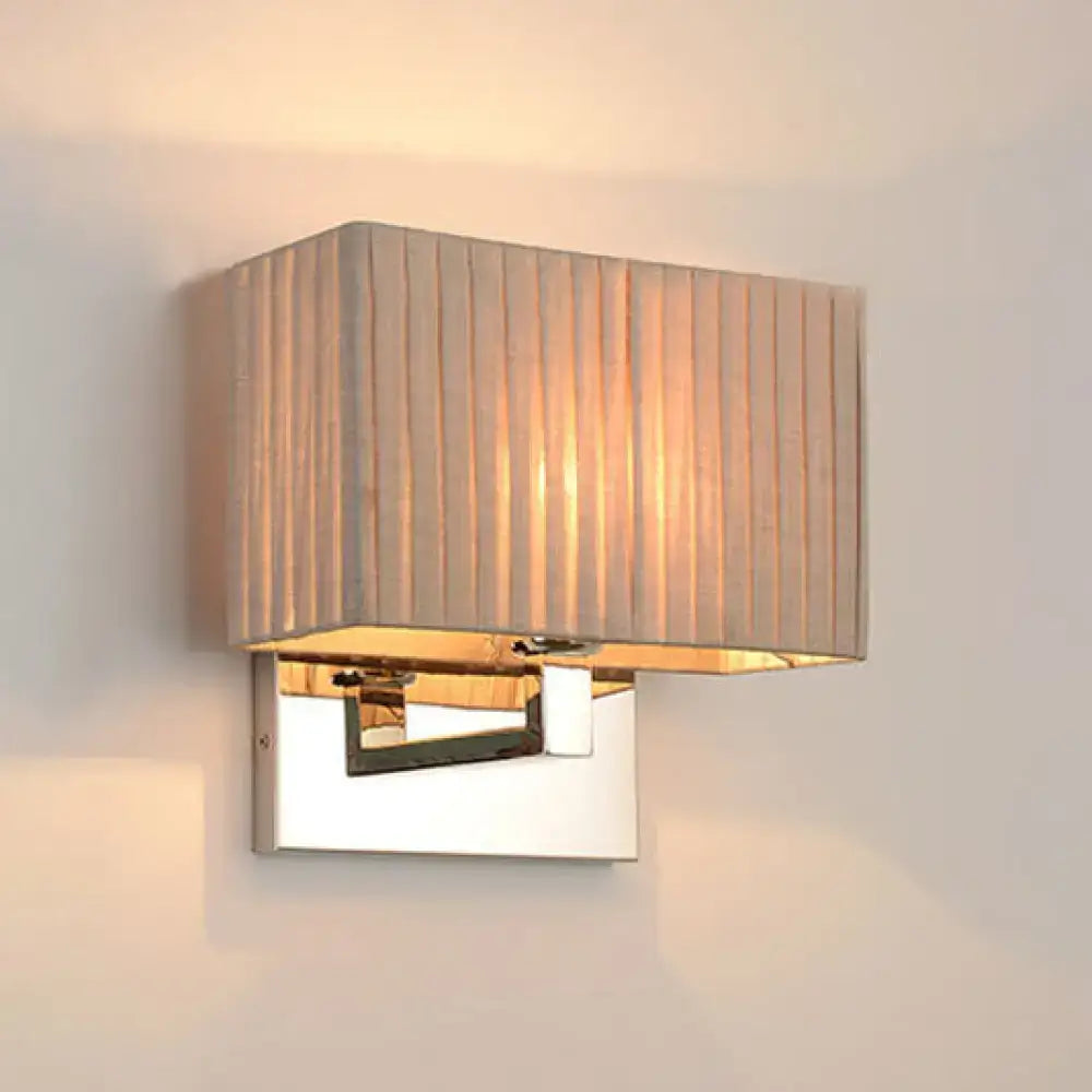 Beige Rectangle Wall Sconce