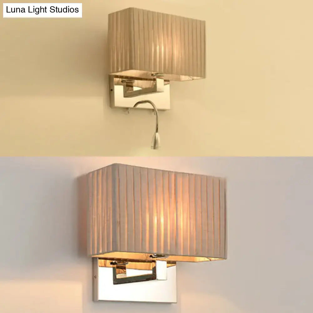 Beige Rectangle Wall Sconce