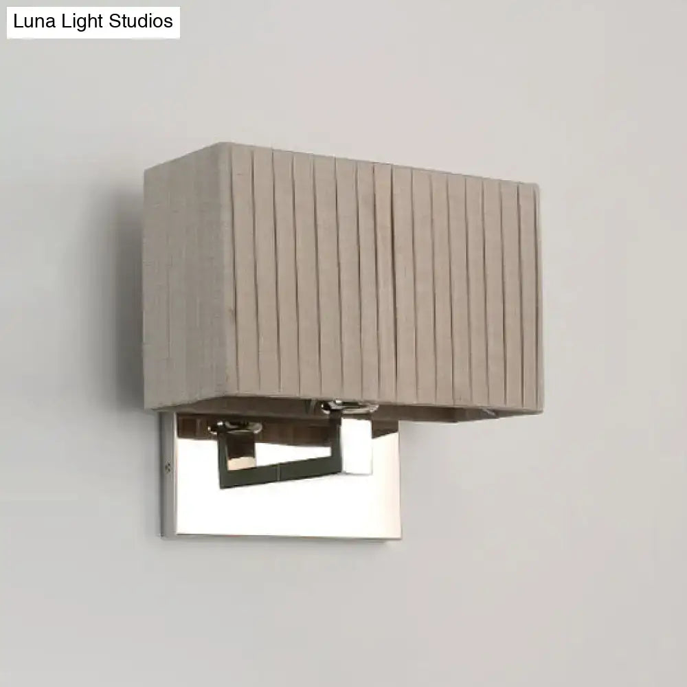 Beige Rectangle Wall Sconce