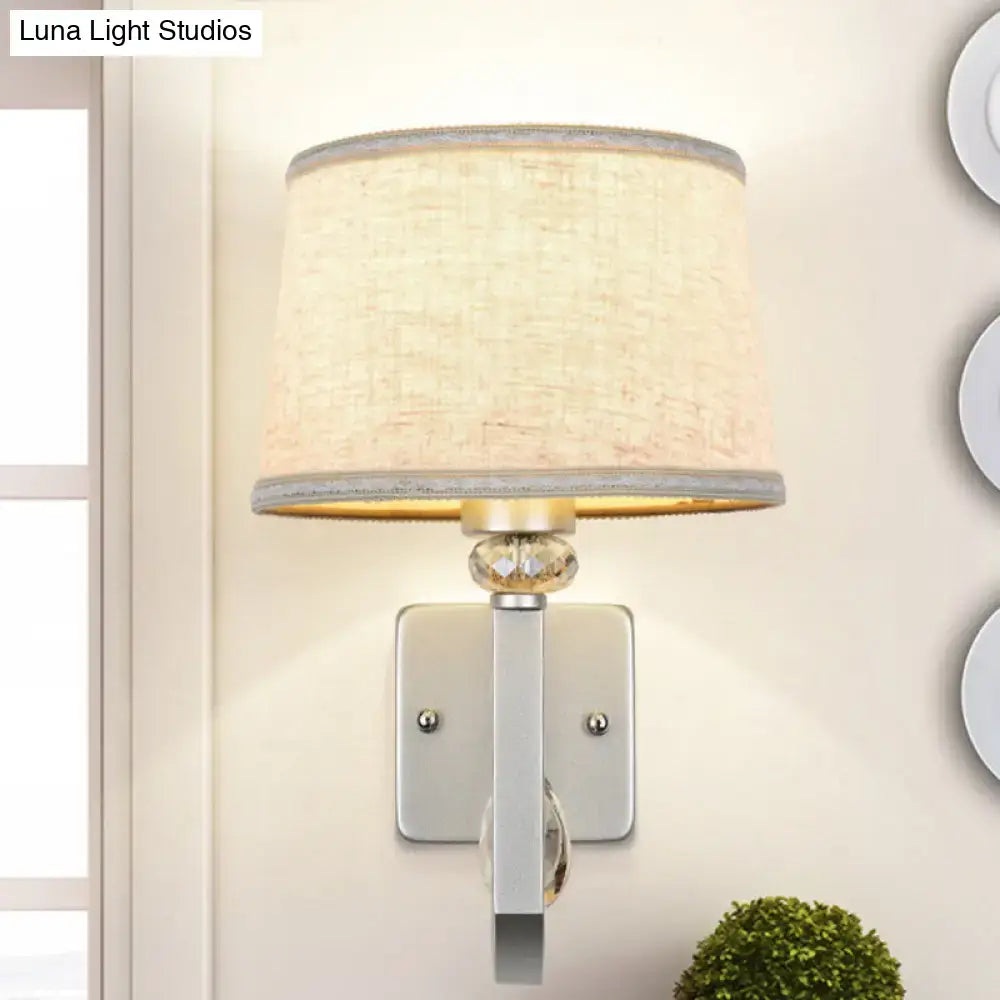 Beige Crystal Wall Sconce