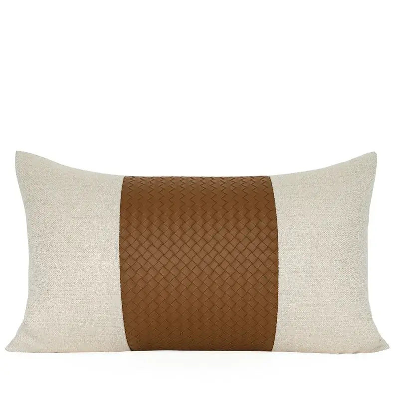 Gold Houndstooth Pillow