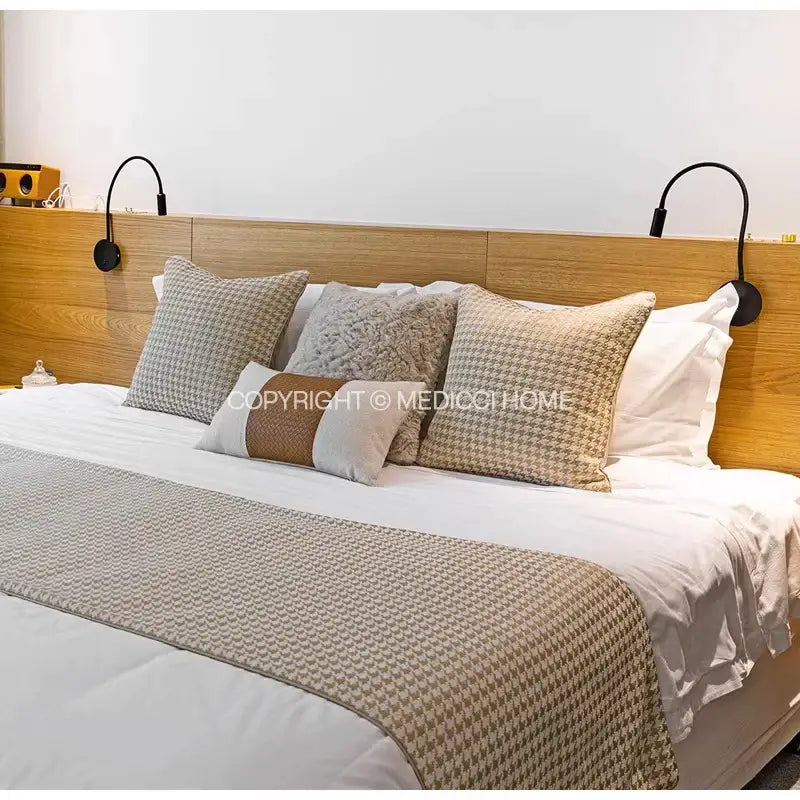Gold Houndstooth Pillow