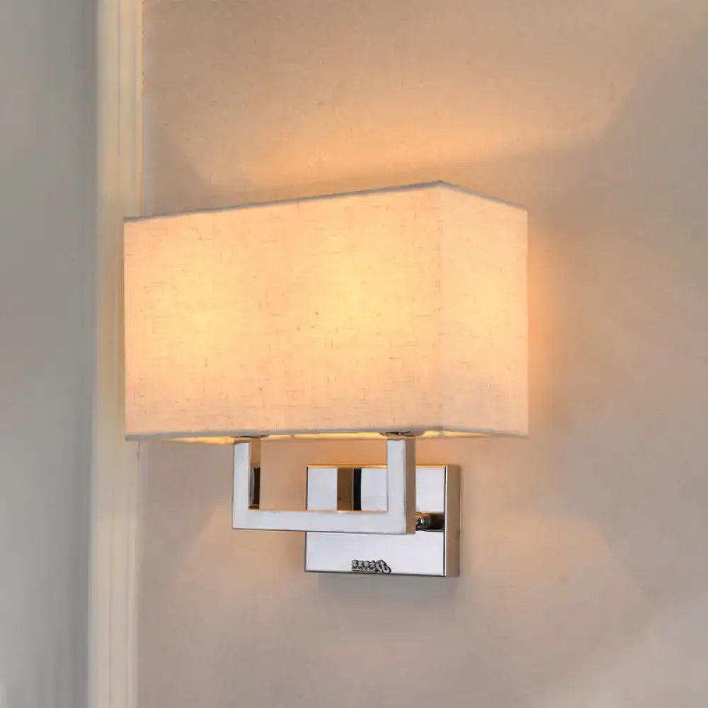 Beige Rectangular Wall Sconce
