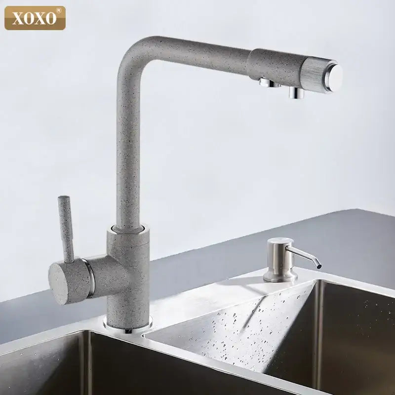 Beige Speckled Kitchen Faucet