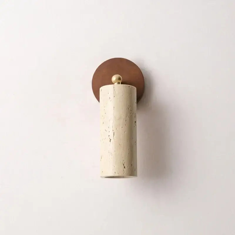 Beige Stone Bronze Sconce