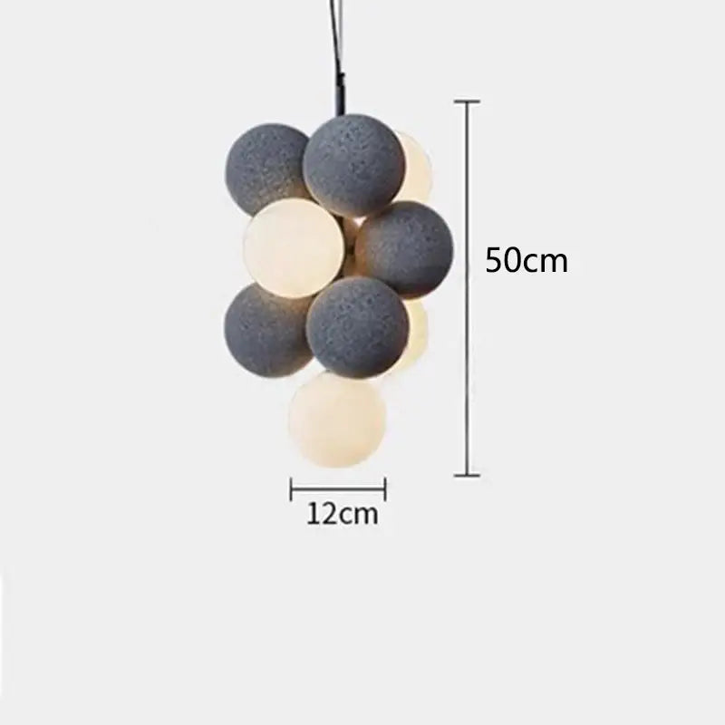 White Abstract Pendant Lamp