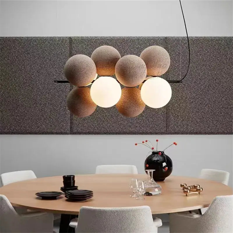 White Abstract Pendant Lamp