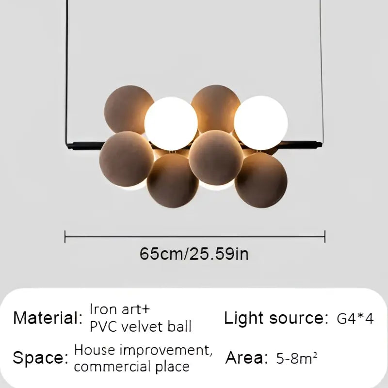 White Abstract Pendant Lamp