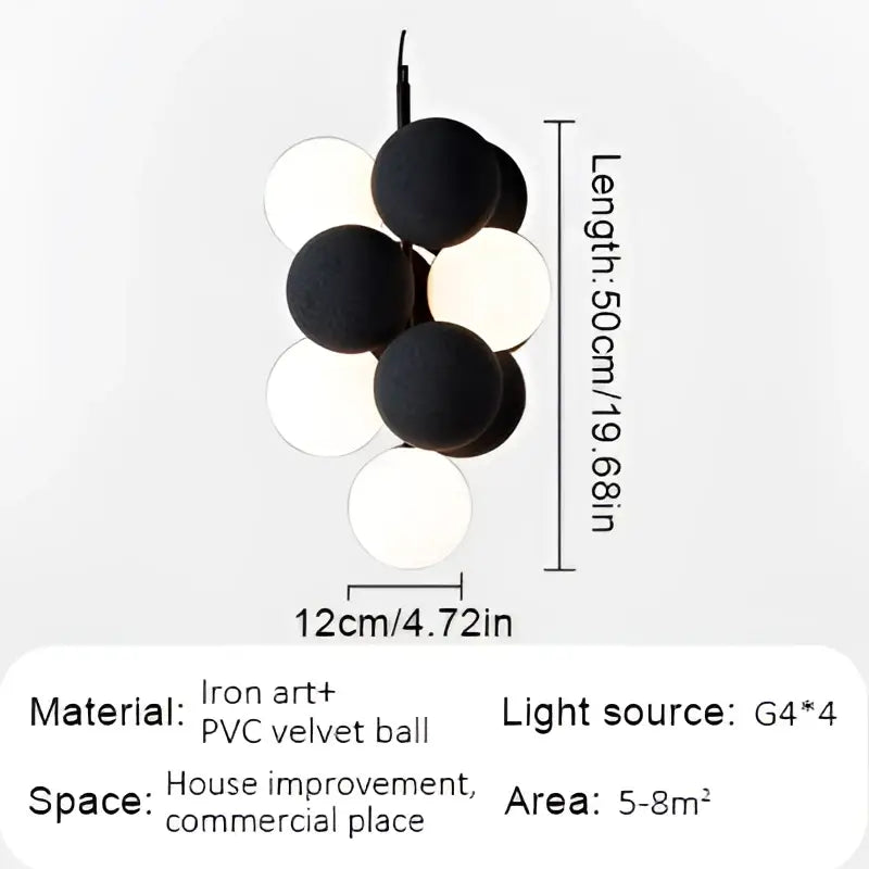 White Abstract Pendant Lamp