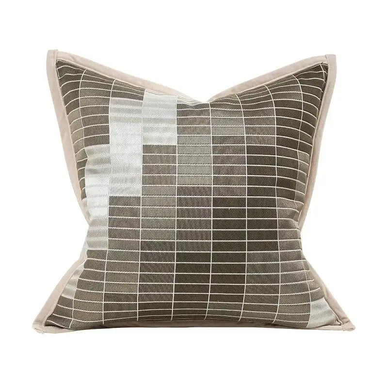 Beige Cat Jacquard Cushion