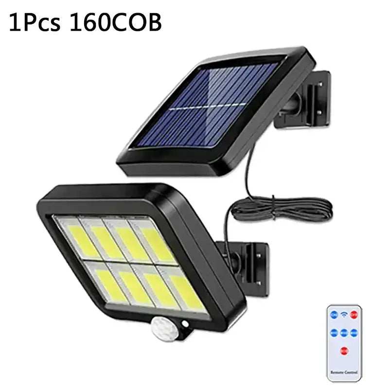 Black Solar 3-Pack Garden Wall Lights