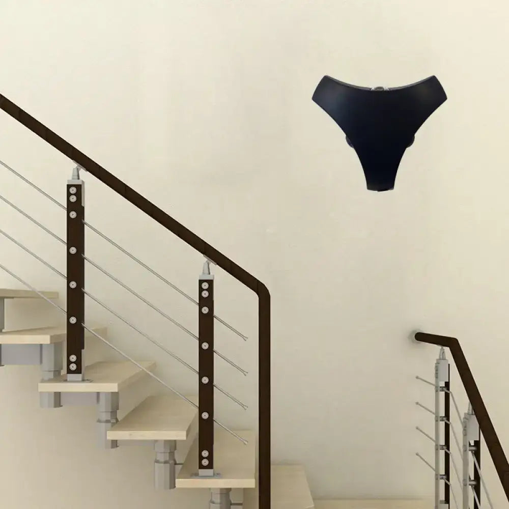 Black Triangle Stairway Sconce