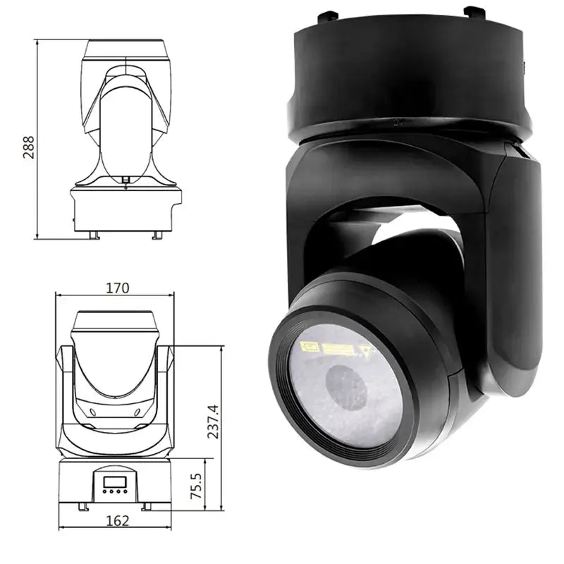 Black RGB Laser Light