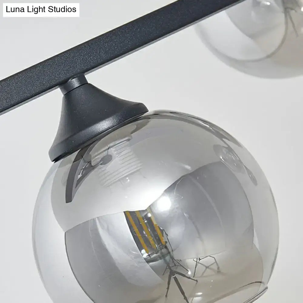 Black Globe Ceiling Light