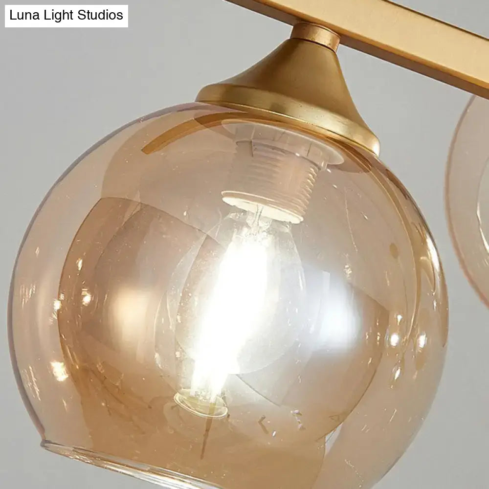 Black Globe Ceiling Light