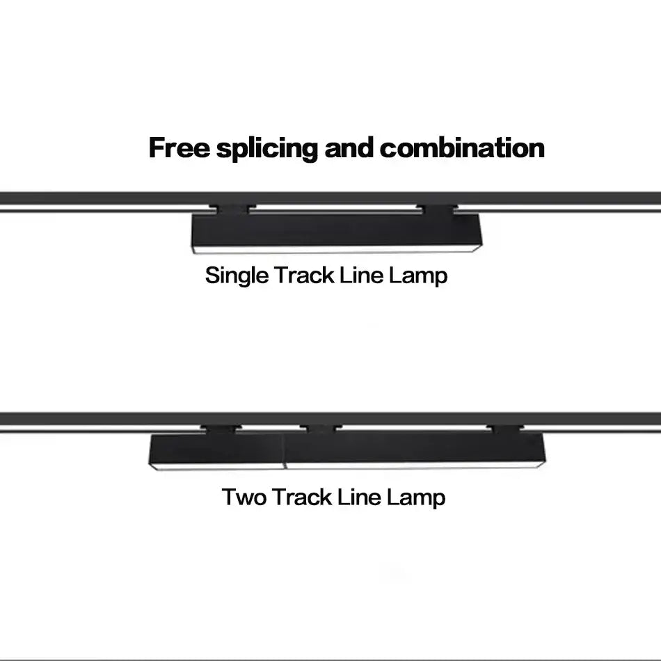 Black Linear Track Light